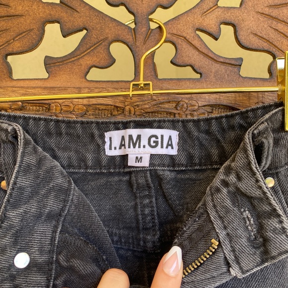 I.AM.GIA Black Denim Skirt - Picture 3 of 3